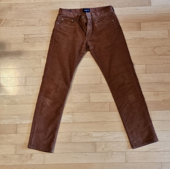 J crew corduroy jeans in orange 28x30 - Picture 3 of 5